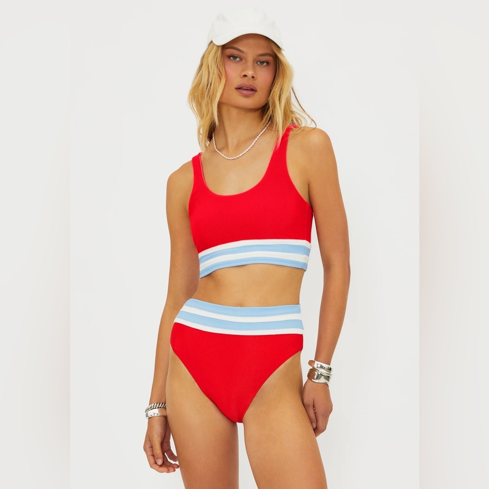 NWT Beach Riot Kaida Top Coastal Dunes Colorblock XS